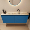 MONDIAZ TURE-DLUX 120cm toiletmeubel Jeans. EDEN wastafel Frappe positie midden. Met 1 kraangat. SW1102847