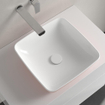 Villeroy & Boch Artis opzetwastafel vierkant 41x41x12.5cm zonder kraangat zonder overloop powder SW68854