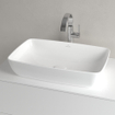 Villeroy & Boch Artis opzetwastafel rechthoekig 58x38x12.5cm Ceramic+ stone white SW209530