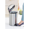 Brabantia NewIcon Pedaalemmer - 12 liter - kunststof binnenemmer - matt Steel SW767505