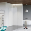 FugaFlow Eccelente Vetro inloopdouche badkamer - 180x200cm - mat glas - plafondarm - chroom SW1124429
