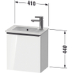 Duravit D-Neo wastafelonderkast 41x44x27.4cm Linksdraaiend 1 deur Eiken (terra) Mat SW640786