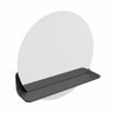 Mondiaz SPOT Badkamerspiegel - rond 50cm - spiegelplanchet - kleur Dark Grey SW1235668
