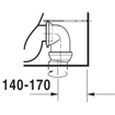 Duravit Starck 2 duoblokpot vario met verdekte bevestiging zonder reservoir wit 0295871