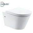 Wiesbaden Flow spoelrandloos met Flush luxe douche-wc zitting stroomloos wit SW377928