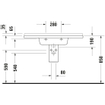 Duravit Starck 3 wastafel 105x48,5cm 1 kraangat overloop wit 0314048