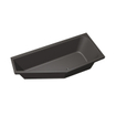 Xenz Lagoon compact ligbad - 170x75cm - met overloop - zonder afvoer - Hoekopstelling rechts - Acryl Antraciet Mat SW102982