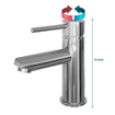 Brauer Chrome Edition Wastafelmengkraan opbouw - laag - model a - chroom SW30672