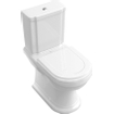 Villeroy en boch Hommage closetzitting softclose quickrelease chroom scharnieren wit GA71465