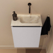 MONDIAZ TURE-DLUX 40cm toiletmeubel Cale. EDEN wastafel Ostra positie rechts. Zonder kraangat. SW1104722