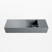 Mondiaz TYNE Fontein - 70x23x12cm - wasbak Rechts - zonder kraangaten - solid surface - Plata SW1026151