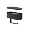 Tiger 2-Store Toiletrolhouder met opbergbakje Zwart SW916679