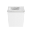 MONDIAZ TURE-DLUX 40cm toiletmeubel Talc. EDEN wastafel Opalo positie links. Met 1 kraangat. SW1104154