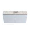 MONDIAZ TURE-DLUX 100cm toiletmeubel Clay. EDEN wastafel Glace positie midden. Met 1 kraangat. SW1103199