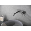 Wiesbaden Ribbd eenhendel wastafelkraan met coldstart inbouw compleet gunmetal SW632119