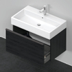 Duravit D-Neo wastafelonderkast 78.4x44x44.2cm 1 lade Eiken (zwart) Mat SW640851