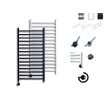 Sanicare Qubic Elektrische Design Radiator - 126.4 x 60 cm - 773 Watt - thermostaat chroom linksonder - wit SW890937