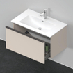 Duravit D-Neo wastafelonderkast 81x44x46.2cm 1 lade Taupe Mat SW640807