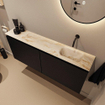 MONDIAZ TURE-DLUX 120cm toiletmeubel Urban. EDEN wastafel Frappe positie rechts. Zonder kraangat. SW1102635