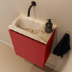MONDIAZ TURE-DLUX 40cm toiletmeubel Fire. EDEN wastafel Frappe positie links. Zonder kraangat. SW1102743