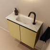 MONDIAZ TURE-DLUX 60cm toiletmeubel Oro. EDEN wastafel Ostra positie midden. Met 1 kraangat. SW1104942