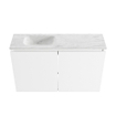 MONDIAZ TURE-DLUX 80cm toiletmeubel Talc. EDEN wastafel Opalo positie links. Met 1 kraangat. SW1104174