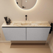 MONDIAZ TURE-DLUX 120cm toiletmeubel Plata. EDEN wastafel Frappe positie midden. Zonder kraangat. SW1102949