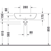 Duravit D-Code Med wastafel 60x46cm zonder kraangat zonder overloop wit 0295815