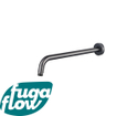 FugaFlow Eccelente Sobrado Badkamer wandarm - 35cm - gun metal PVD SW1123191
