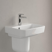 Villeroy & Boch O.novo fontein 45x37cm m.1 kraangat met overloop ceramic+ wit SW448385