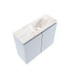 MONDIAZ TURE-DLUX 60cm toiletmeubel Clay. EDEN wastafel Frappe positie rechts. Zonder kraangat. SW1102756