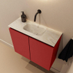 MONDIAZ TURE-DLUX 60cm toiletmeubel Fire. EDEN wastafel Ostra positie midden. Zonder kraangat. SW1104818