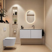 MONDIAZ TURE-DLUX 120cm toiletmeubel Cale. EDEN wastafel Ostra positie midden. Met 1 kraangat. SW1104768
