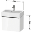 Duravit D-Neo wastafelonderkast 58.4x44x37.2cm 1 lade met softclose Eiken (terra) Mat SW640721