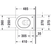 Duravit Starck 3 wandcloset compact met durafix bevestiging wit 0315325