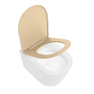 MONDIAZ LAVIE wandclosetpack - 36x53cm - diepspoel - rimless - Talc (offwhite) - softclose - quick-release - toiletzitting - Sand (beige) SW1208779