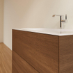 Villeroy & Boch Finion wastafelonderbouwkast met 2 ladenen 79.6x59.1x49.8cm v. meubelwast. 4164 80/81/84 walnoot SW106676