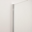 Crosswater Kai douchecabine 90x90x190cm kwartrond met 1 schuifdeur 6mm helder veiligheidsglas aluminium zilver SW486532