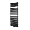 Plieger Florian Nxt M designradiator dubbel horizontaal met middenaansluiting 1406x500mm 980W donkergrijs structuur 7255459