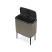 Brabantia Bo Touch Bin Afvalemmer - 36 liter - kunststof binnenemmer - platinum SW1117502