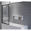 RIHO Lucid GD501 badwand 80x150cm helder glas zwart SW412242