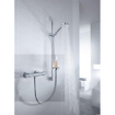 Hansgrohe Ecostat Comfort douchekraan thermostatisch met UnicaC glijstang 65cm en handdouche Croma 100 EcoSmart chroom 0605553
