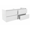 Wiesbaden Vision onderkast met 4 laden 2 uitsparingen 120 x 46 cm glans wit SW95810