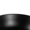 QeramiQ Dely Waskom - 38.5x38.5x14cm - keramiek - rond - mat zwart SW1182466