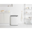 Brabantia Bo Touch Bin Afvalbak - 2x30 liter - 2 kunststof binnenemmers - wit SW1105235
