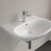Villeroy & Boch O.novo Wastafel - 65x48x18cm - glans wit Alpin (wit) - met overloop SW878400