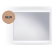 Nemo Spring Destra spiegel 80x60cm rechthoek met plexi LED gezandstraald antidamp SW418087