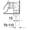 Duravit Starck 2 duoblokpot vario met verdekte bevestiging zonder reservoir wit 0295871