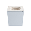 MONDIAZ TURE-DLUX 40cm toiletmeubel Clay. EDEN wastafel Frappe positie midden. Zonder kraangat. SW1105213