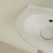 Villeroy en Boch O.novo Compact fontein 36x27,5cm met overloop en doortikbaar kraangat wit 0124116